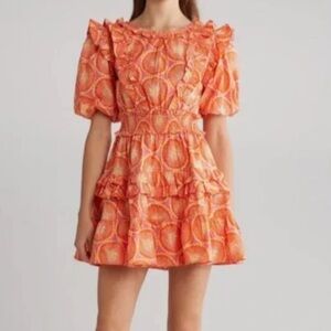 Walter Baker Dress Orange Blossom
Floral Multi Ciara Mini Ruffle